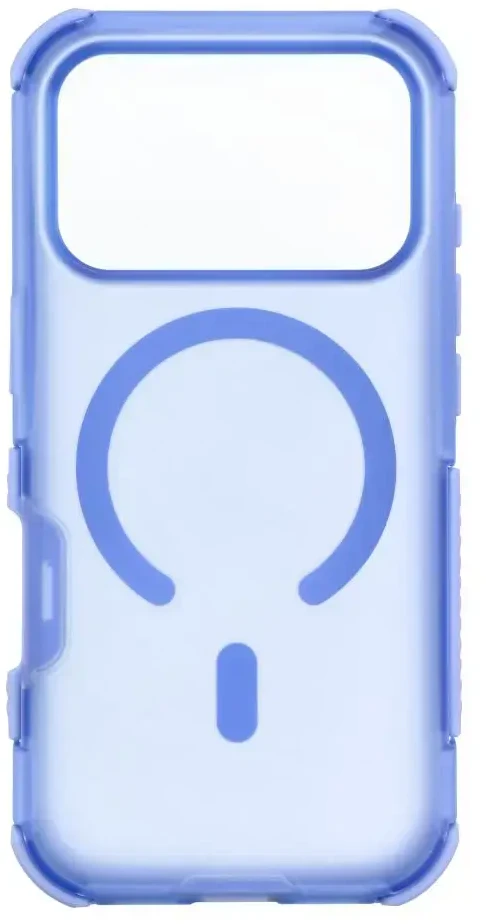 Dėklas „Case for iPhone 18 Pro / 17 Pro Forcell F-Protect BumperX Premium compatible with MagSafe šviesiai mėlynas“