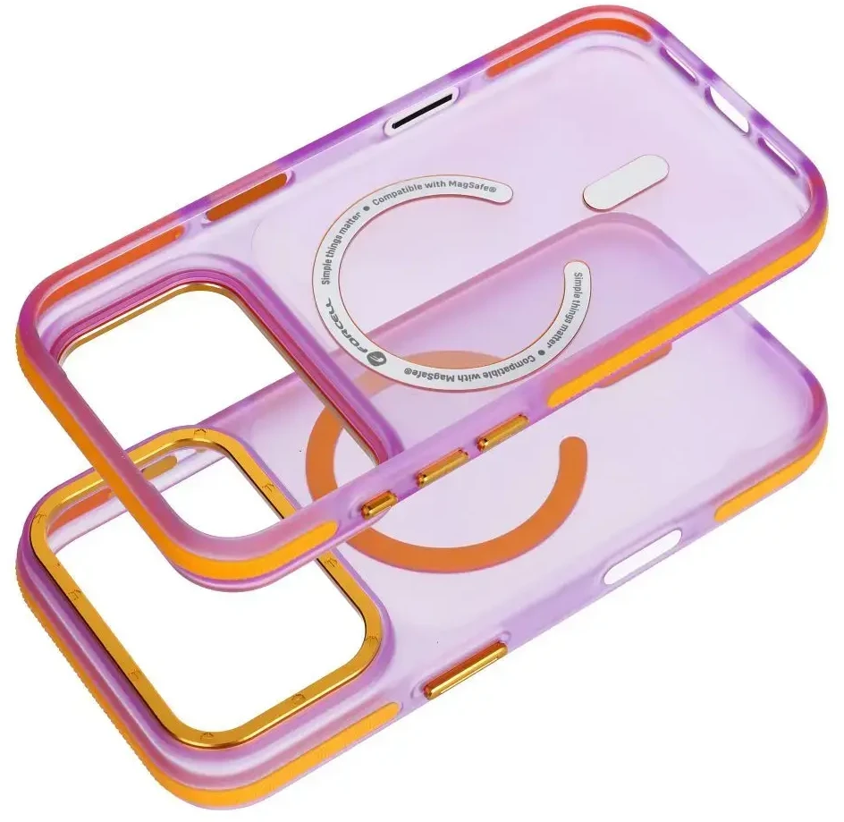 Dėklas Case for iPhone 18 Pro / 17 Pro Forcell F-Protect Vivid Premium compatible with MagSafe violetinė