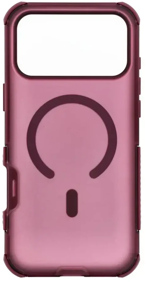 „iPhone 18 Pro Max / 17 Pro Max dėklas Forcell F-Protect BumperX Premium, suderinamas su MagSafe, tamsios vyšnios spalvos“
