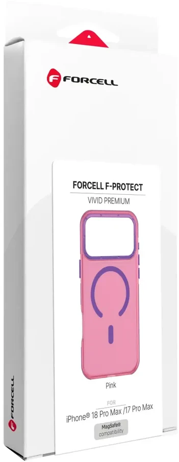 Dėklas Case for iPhone 18 Pro Max / 17 Pro Max Forcell F-Protect Vivid Premium compatible with MagSafe pink