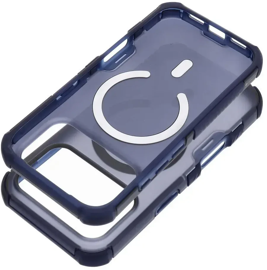 Forcell dėklas F-Protect BumperX Premium iPhone 18 Pro Max / 17 Pro Max, suderinamas su MagSafe, tamsiai mėlynas