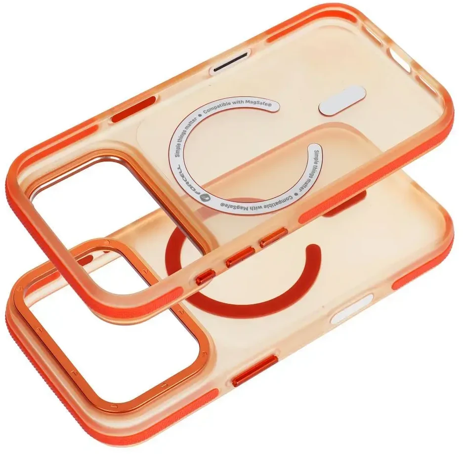 Dėklas Case for iPhone 18 Pro Max / 17 Pro Max Forcell F-Protect Vivid Premium compatible with MagSafe oranžinis