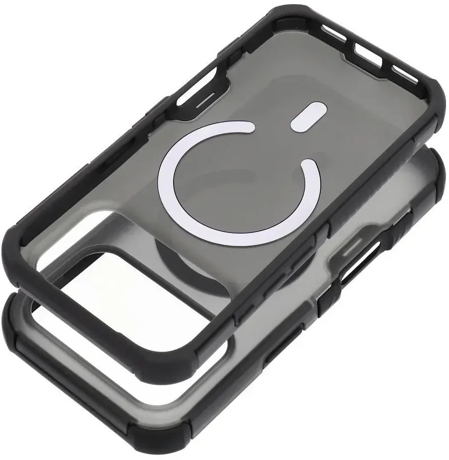 Dėklas Case for iPhone 18 Pro Max / 17 Pro Max Forcell F-Protect BumperX Premium, suderinamas su MagSafe, juodos spalvos