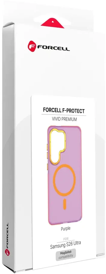 Dėklas na Samsung A17 / A18 Forcell F-Protect Vivid Premium zgodne su MagSafe violetinė 0INT