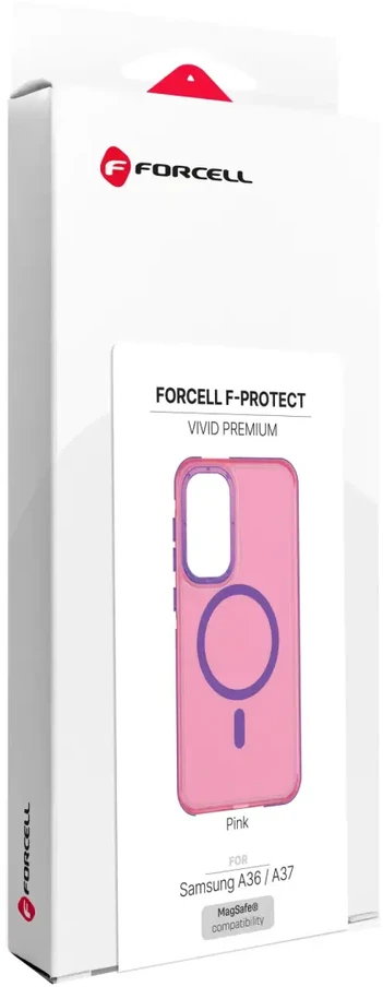 Dėklas na Samsung A36 / A37 Forcell F-Protect Vivid Premium zgodne su MagSafe rožinė 0INT