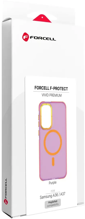 Dėklas na Samsung A36 / A37 Forcell F-Protect Vivid Premium zgodne su MagSafe violetinė 0INT