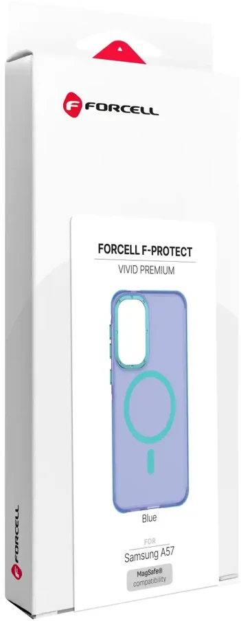 Dėklas Samsung A57 Forcell F-Protect Vivid Premium suderinamas su MagSafe mėlynas 0INT