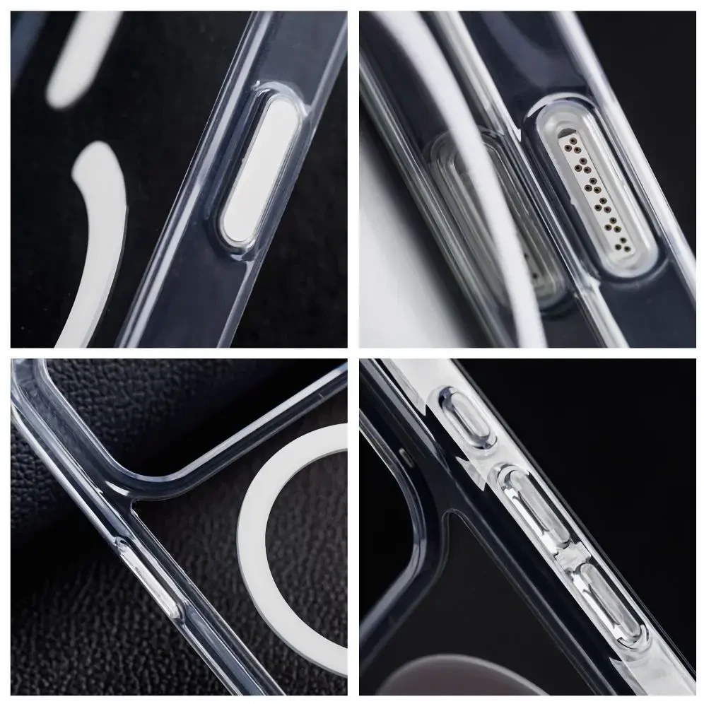 Dėklas ant Samsung S26 FE Forcell F-Protect Clear Hybrid Premium suderinamas su MagSafe permatomas 0INT