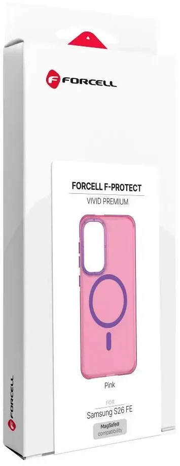 Dėklas na Samsung S26 FE Forcell F-Protect Vivid Premium zgodne su MagSafe rožinė 0INT
