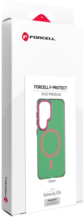 Dėklas na Samsung S26 Forcell F-Protect Vivid Premium zgodne su MagSafe žalia 0INT