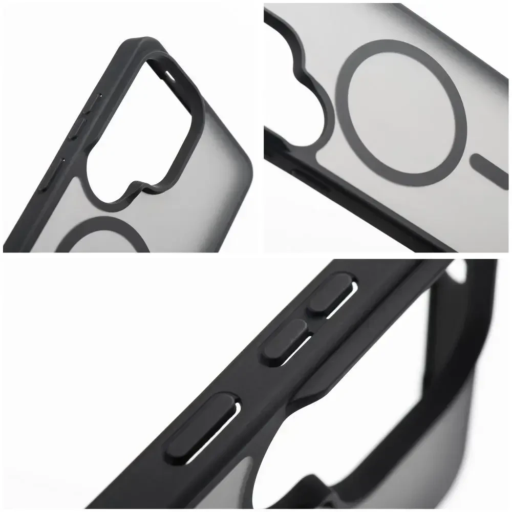 Dėklas na Samsung S26 Ultra Forcell F-Protect Smoke Hybrid Premium Lite zgodne su MagSafe juoda 0INT