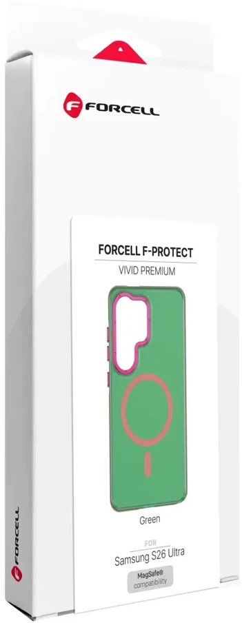 Dėklas na Samsung S26 Ultra Forcell F-Protect Vivid Premium zgodne su MagSafe žalia 0INT