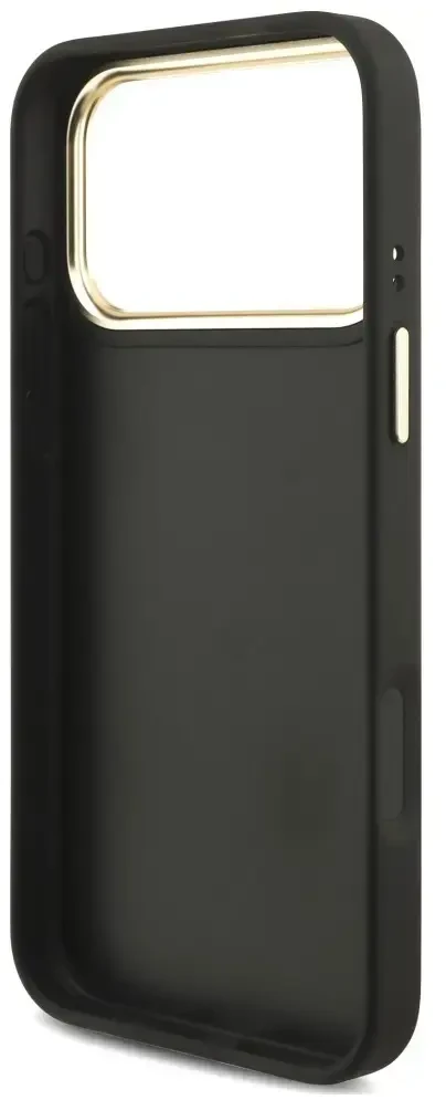 Dėklas Guess 4G Big 4G Classic Logo Big Strap Metal Mygtukai do iPhone 18 Pro / 17 Pro juoda