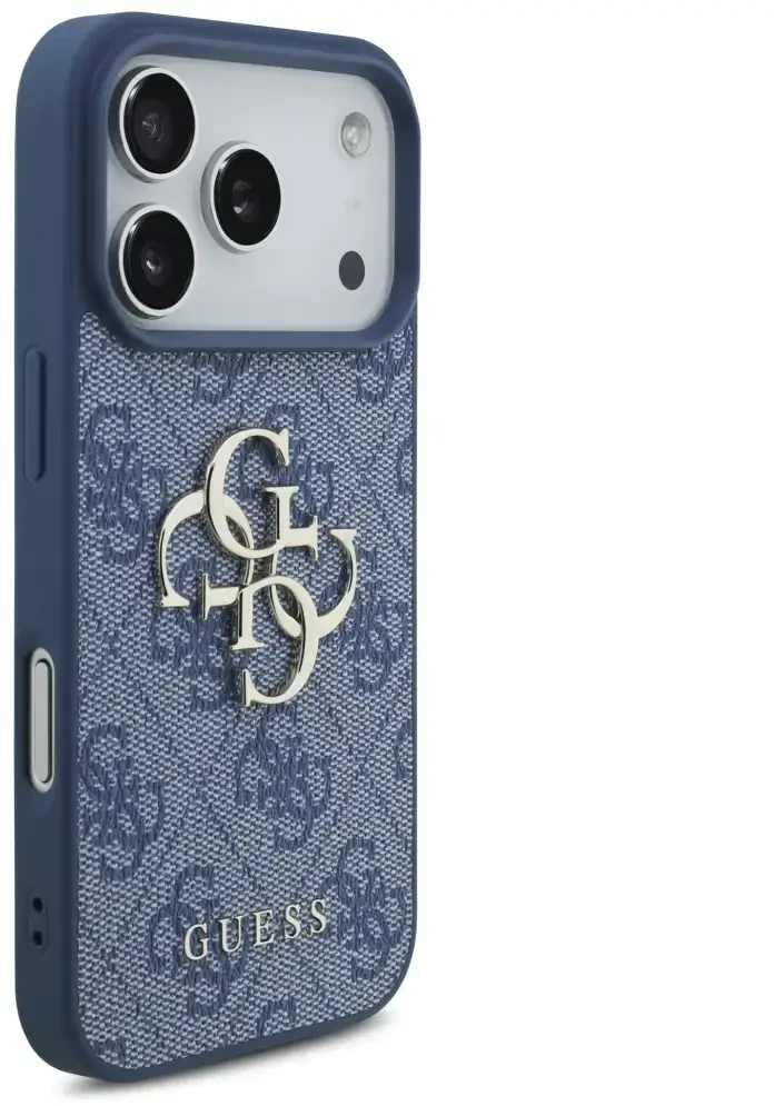 Dėklas Guess 4G Big Logo Case, skirta iPhone 17 Pro / 18 Pro - Mėlyna