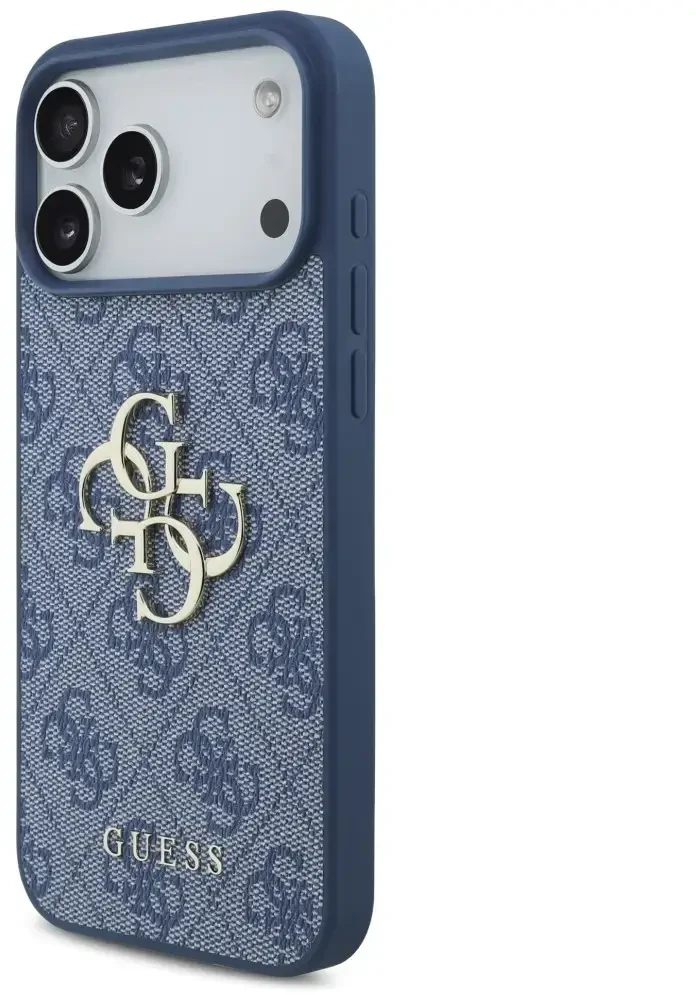 Dėklas Guess 4G Big Logo do iPhone 18 Pro Max / 17 Pro Max mėlyna