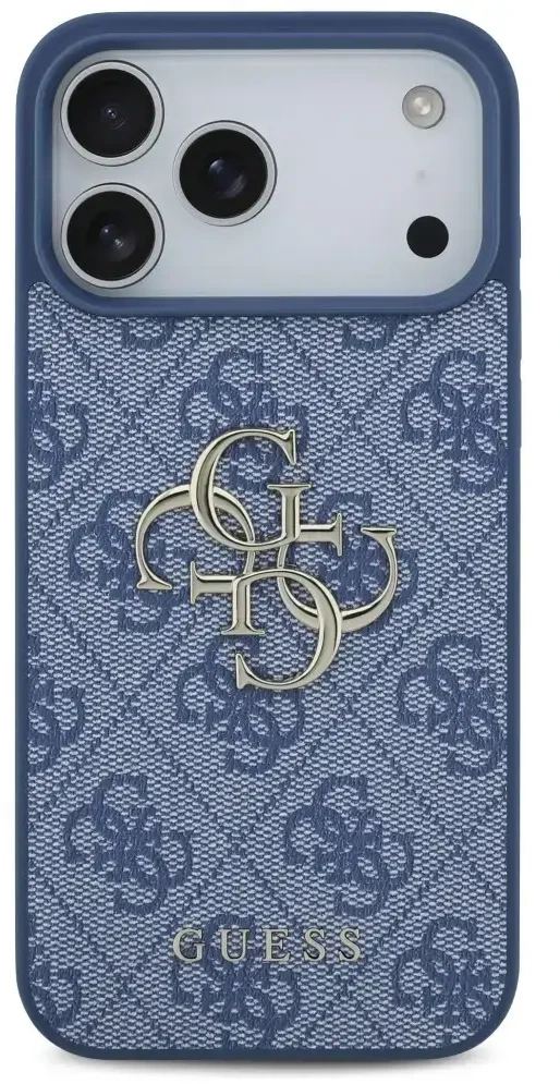 Dėklas Guess 4G Big Logo do iPhone 18 Pro Max / 17 Pro Max mėlyna