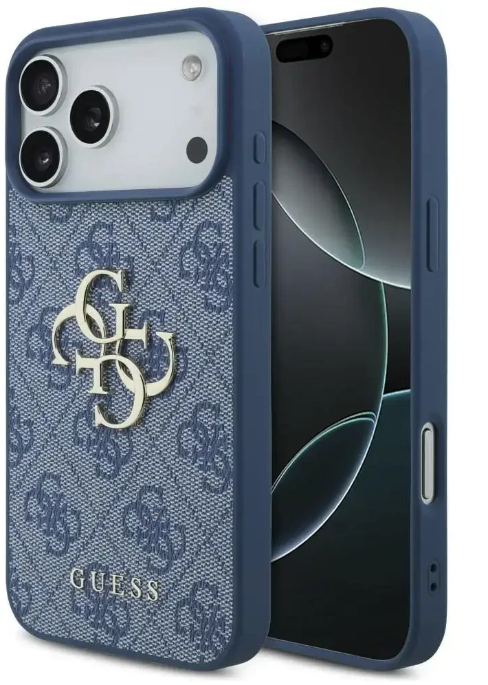 Dėklas Guess 4G Big Logo do iPhone 18 Pro Max / 17 Pro Max mėlyna