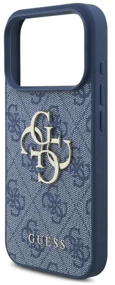 Dėklas Guess 4G Big Logo Case, skirta iPhone 17 Pro / 18 Pro - Mėlyna