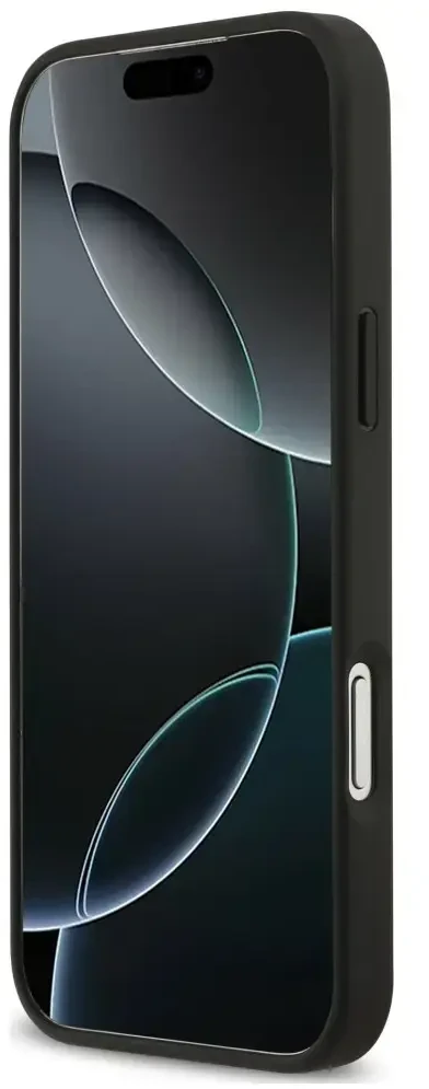 Dėklas Guess 4G Double Card Triangle do iPhone 18 Pro Max / 17 Pro Max juoda
