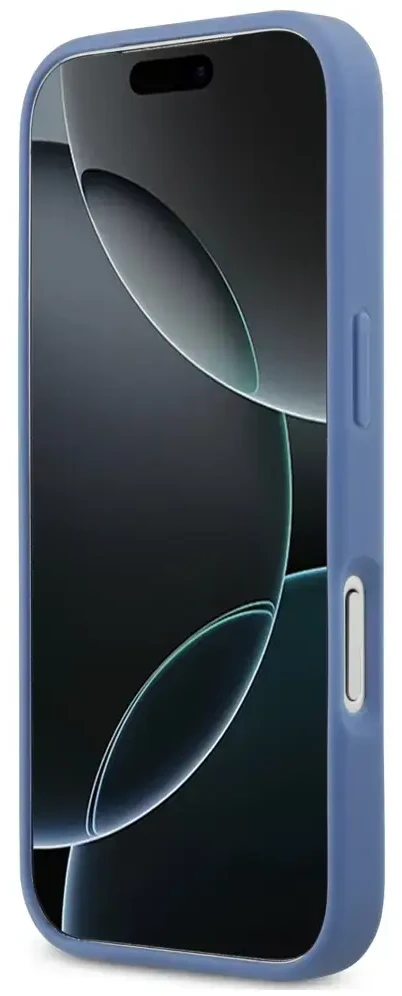 Dėklas Guess 4G Double Card Triange do iPhone 18 Pro / 17 Pro mėlyna