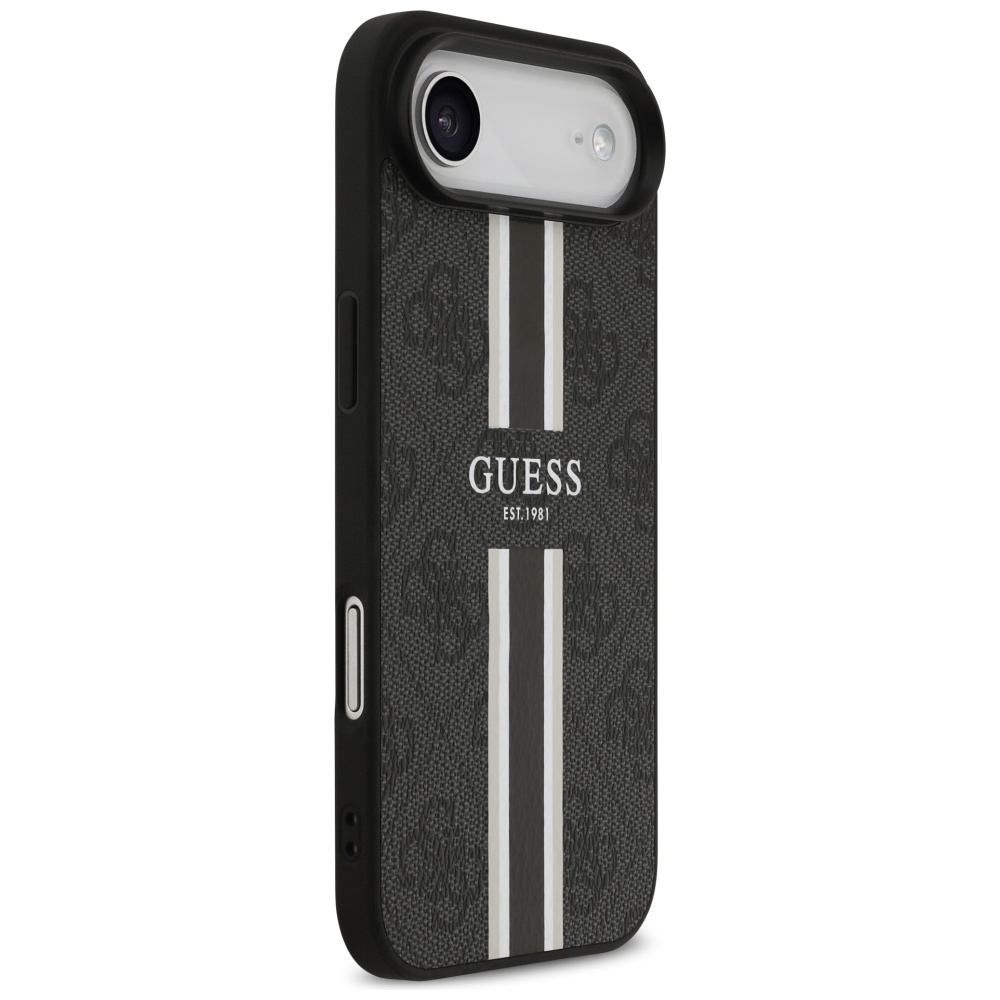 Guess 4G Printed Stripes MagSafe - dėklas skirtas Apple iPhone Air juodas