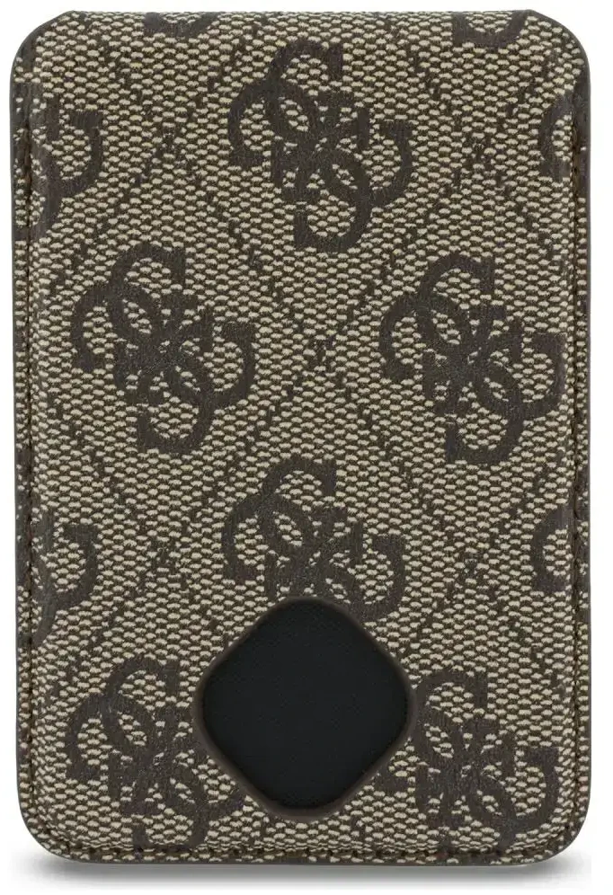 Dėklas Guess 4G su portfelem Magsafe do iPhone 18 Pro / 17 Pro ruda