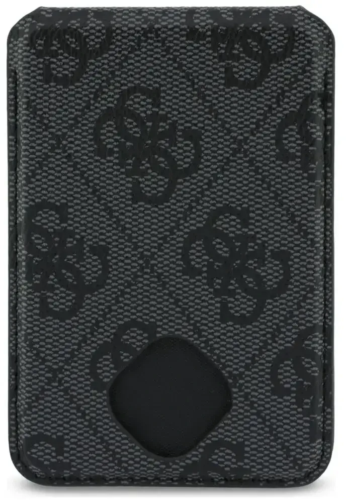 Dėklas Guess 4G su portfelem i smyczą Magsafe do iPhone 18 Pro / 17 Pro juoda