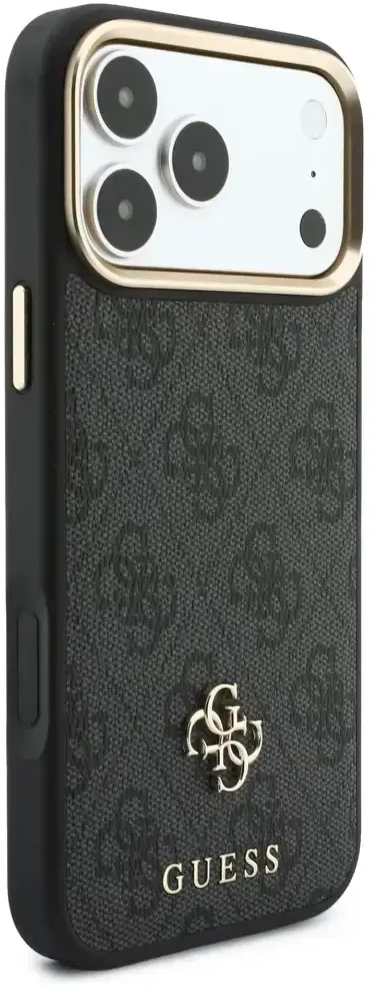 Dėklas Guess 4G su portfelem Magsafe do iPhone 18 Pro Max / 17 Pro Max juoda