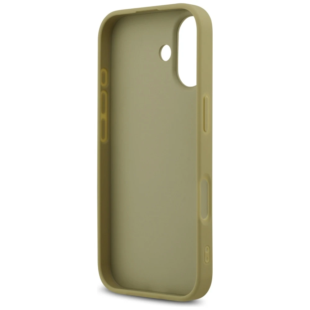 Dėklas Guess Fixed Glitter Big 4G skirtas Apple iPhone 17 aukso spalvos