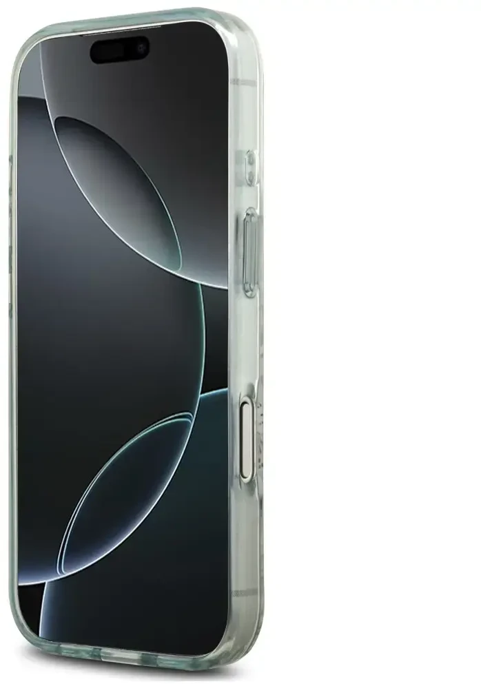 Dėklas Guess IML Flower & Tonal Circle MagSafe do iPhone 18 Pro Max / 17 Pro Max žalia