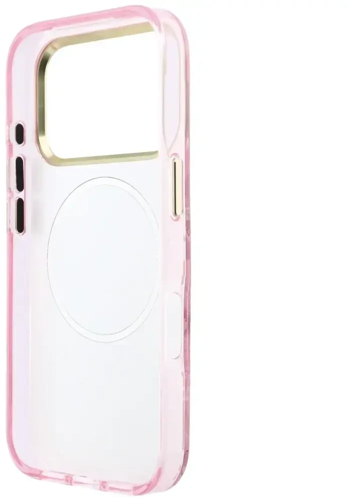 Dėklas Guess IML Glitter Blossom Roses do iPhone 18 Pro / 17 Pro rožinė