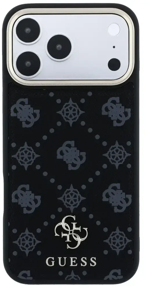 Dėklas Guess Peony 4G Small Logo MagSafe do iPhone 18 Pro Max / 17 Pro Max juoda