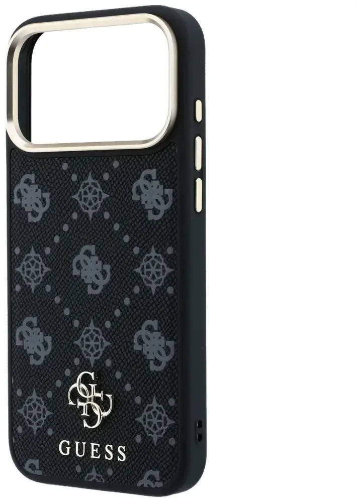 Dėklas Guess Peony 4G Small Logo MagSafe do iPhone 18 Pro Max / 17 Pro Max juoda