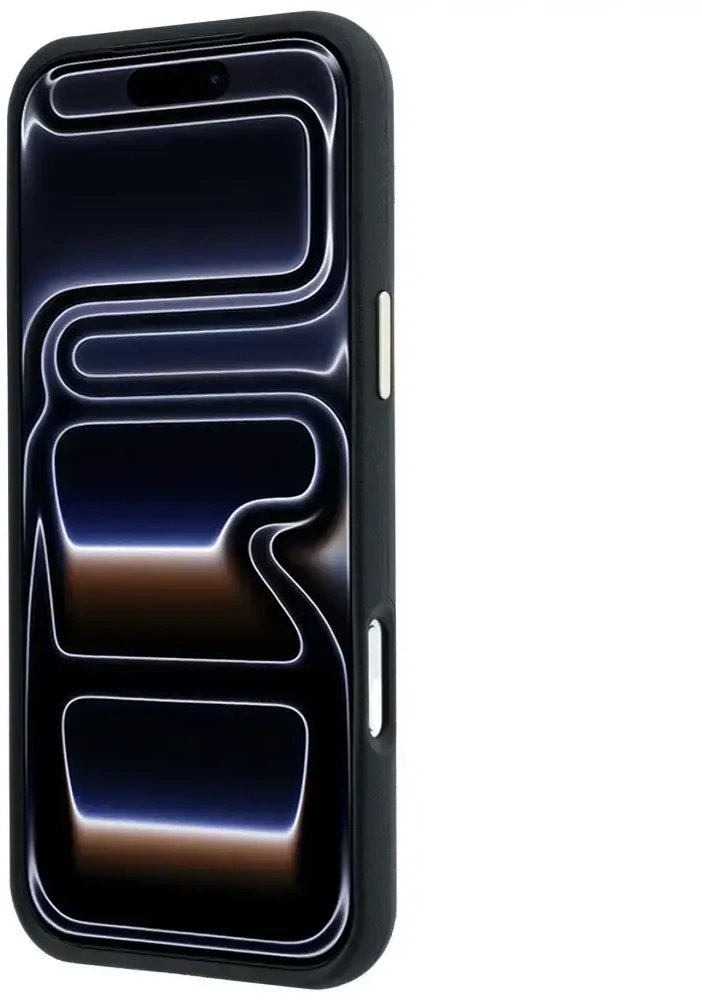 Dėklas Guess Perforated 4G Gold Logo Magsafe do iPhone 18 Pro / 17 Pro juoda