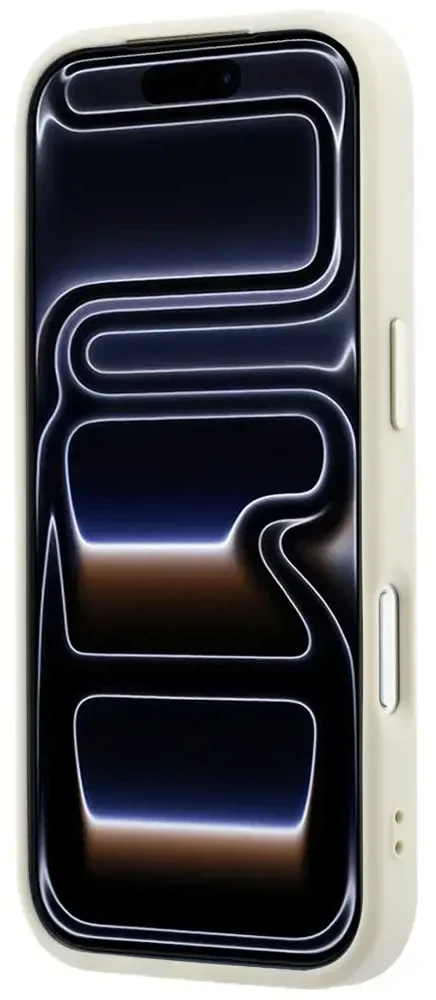 Dėklas Guess Saffiano Small 4G & Classic Logo MagSafe do iPhone 18 Pro Max / 17 Pro Max smėlio spalva