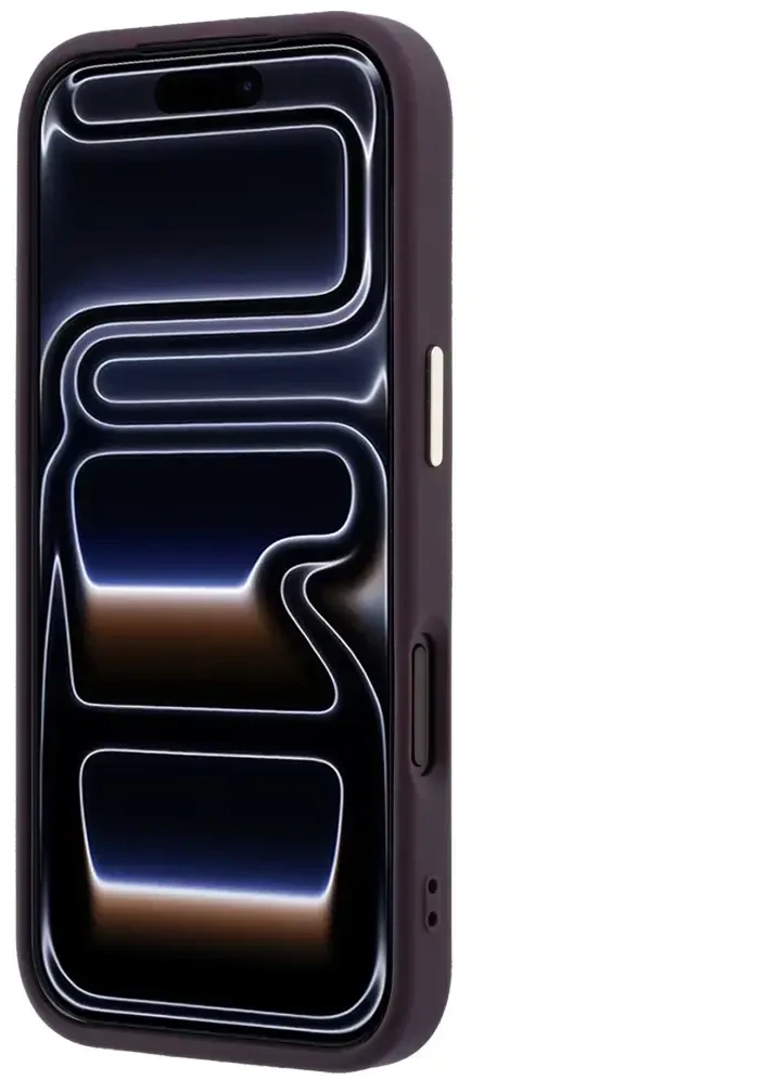 Dėklas Guess Saffiano Small 4G & Classic Logo MagSafe do iPhone 18 Pro / 17 Pro bordo spalvos