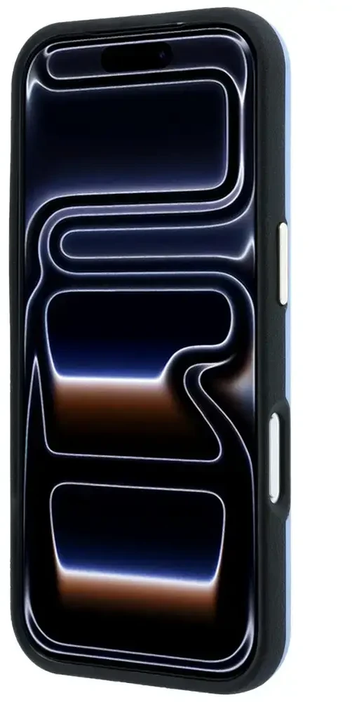 Dėklas Guess Smooth & Big Strass Logo, skirtas iPhone 18 Pro / 17 Pro, mėlynas