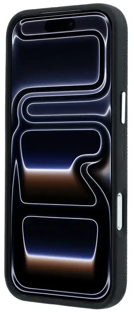 Dėklas Karl Lagerfeld Grained Elongated Logo MagSafe do iPhone 18 Pro / 17 Pro juoda