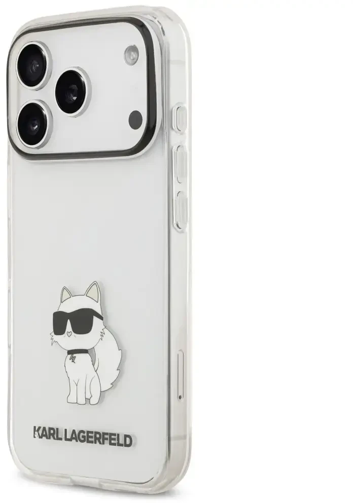 Dėklas Karl Lagerfeld IML NFT Choupette Case for iPhone 18 Pro / 17 Pro - Transparent