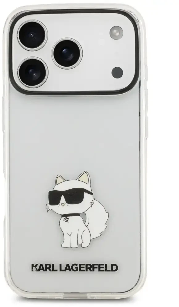 Dėklas Karl Lagerfeld IML NFT Choupette Case for iPhone 18 Pro / 17 Pro - Transparent