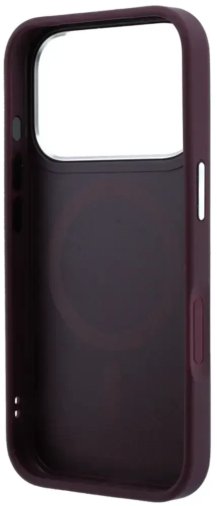 Dėklas Karl Lagerfeld Ring Stand 360 Saffiano Classic Logo MagSafe do iPhone 18 Pro Max / 17 Pro Max bordo spalvos