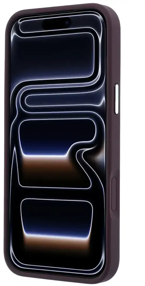Dėklas Karl Lagerfeld with Ring Stand 360 Karl & Choupette Heads Pin MagSafe do iPhone 18 Pro / 17 Pro bordo spalvos