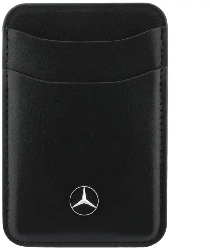 Dėklas Rinkinys etui + portfel Mercedes Grilis Pattern Leather MagSafe do iPhone 18 Pro / 17 Pro juoda