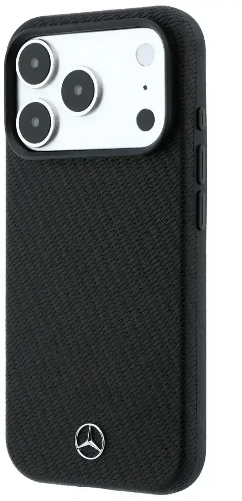 Dėklas Rinkinys etui + portfel Mercedes Grilis Pattern Leather MagSafe do iPhone 18 Pro Max / 17 Pro Max juoda