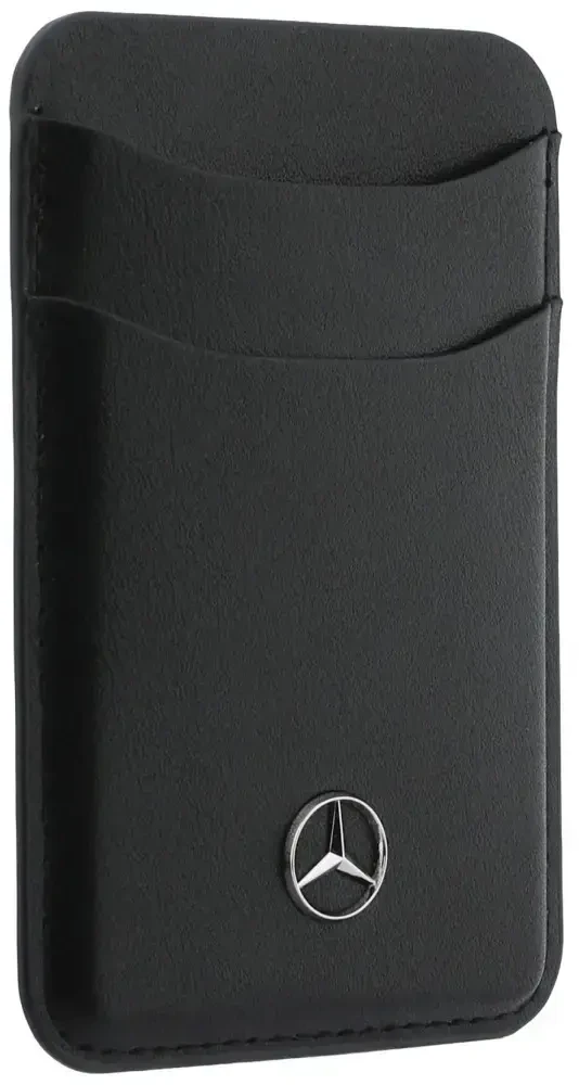 Dėklas Rinkinys etui + portfel Mercedes Grilis Pattern Leather MagSafe do iPhone 18 Pro / 17 Pro juoda