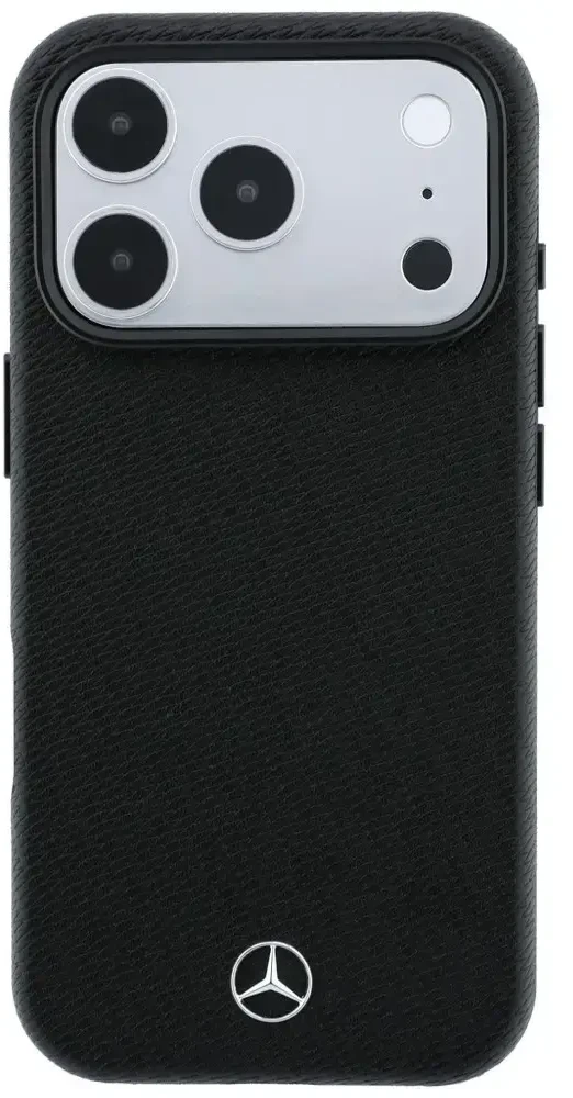 Dėklas Rinkinys etui + portfel Mercedes Grilis Pattern Leather MagSafe do iPhone 18 Pro Max / 17 Pro Max juoda