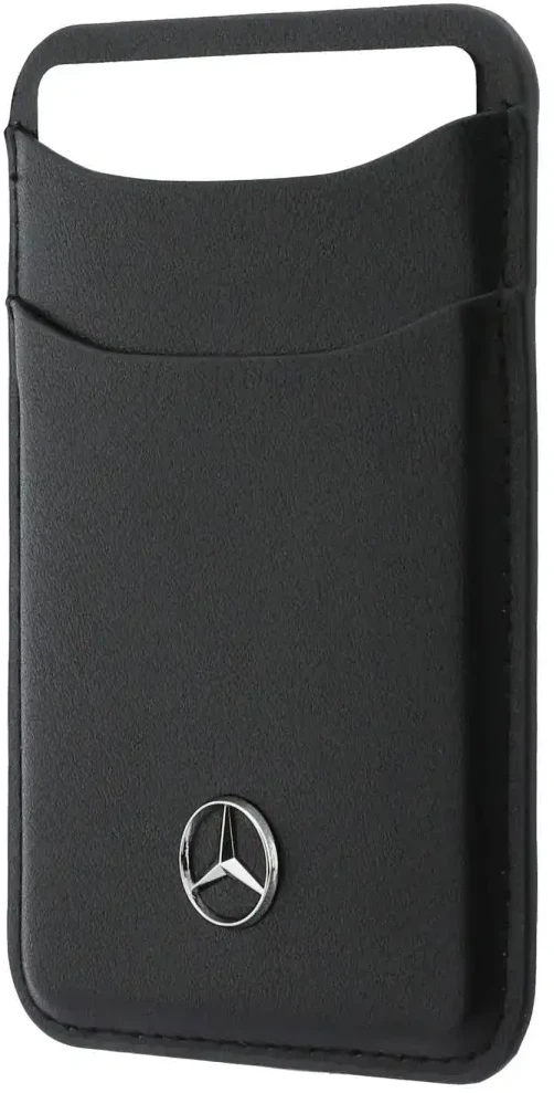 Dėklas Rinkinys etui + portfel Mercedes Grilis Pattern Leather MagSafe do iPhone 18 Pro / 17 Pro juoda