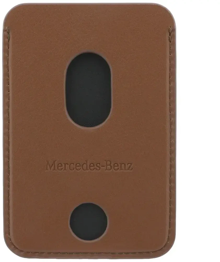 Dėklas Rinkinys etui + portfel Mercedes Grilis Pattern Leather MagSafe do iPhone 18 Pro Max / 17 Pro Max camel
