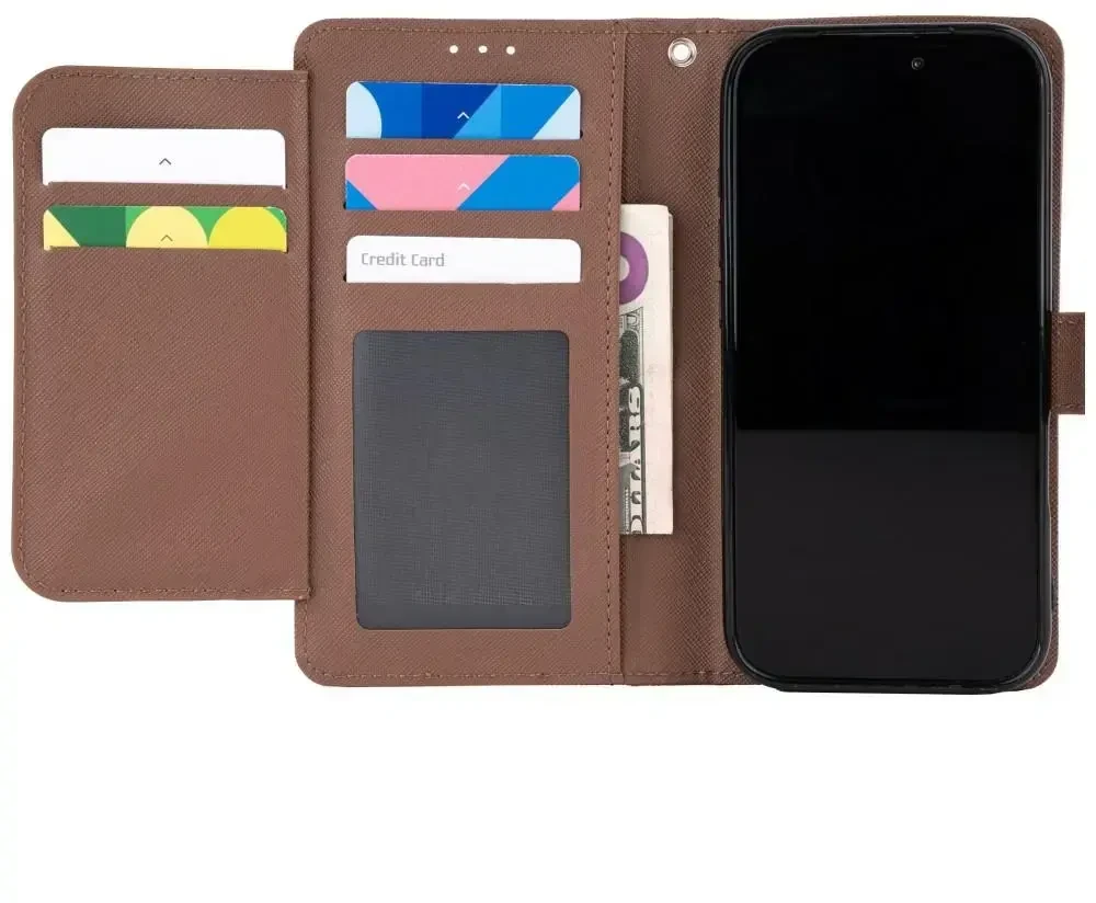 Dėklas Mercury Essential Diary do iPhone 17 Pro / 18 Pro ruda