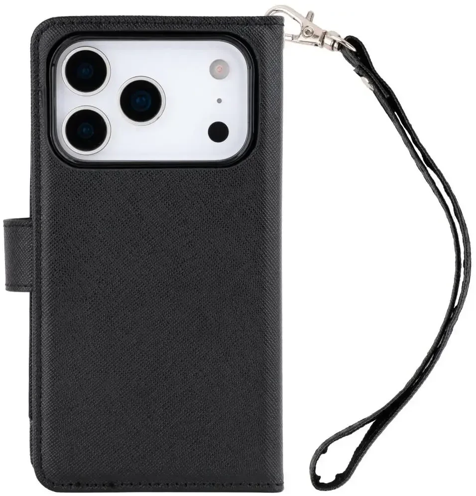Dėklas Mercury Essential Diary do iPhone 17 Pro / 18 Pro juoda